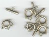 5 19mm Antique Gold Finish Kettle Toggle Clasps